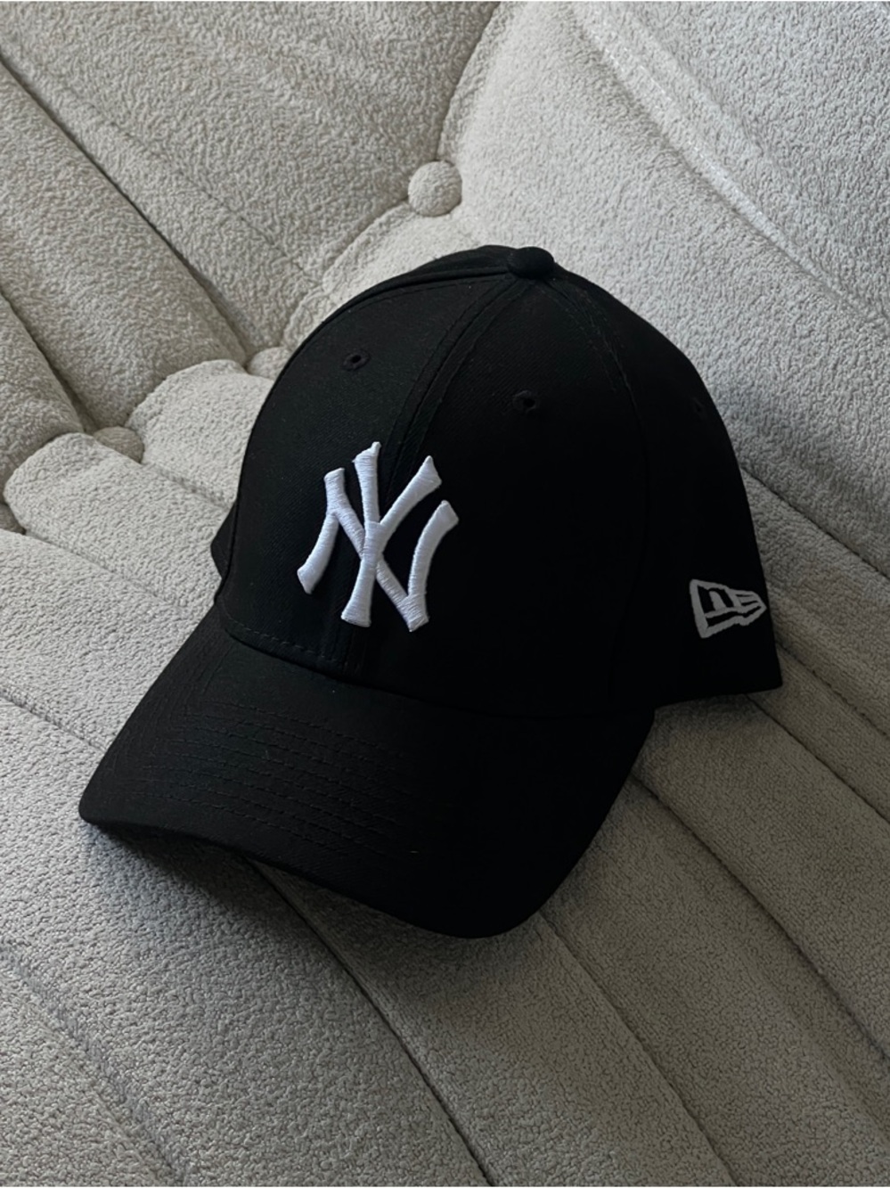 NY Black Baseball Cap Yankees Patch